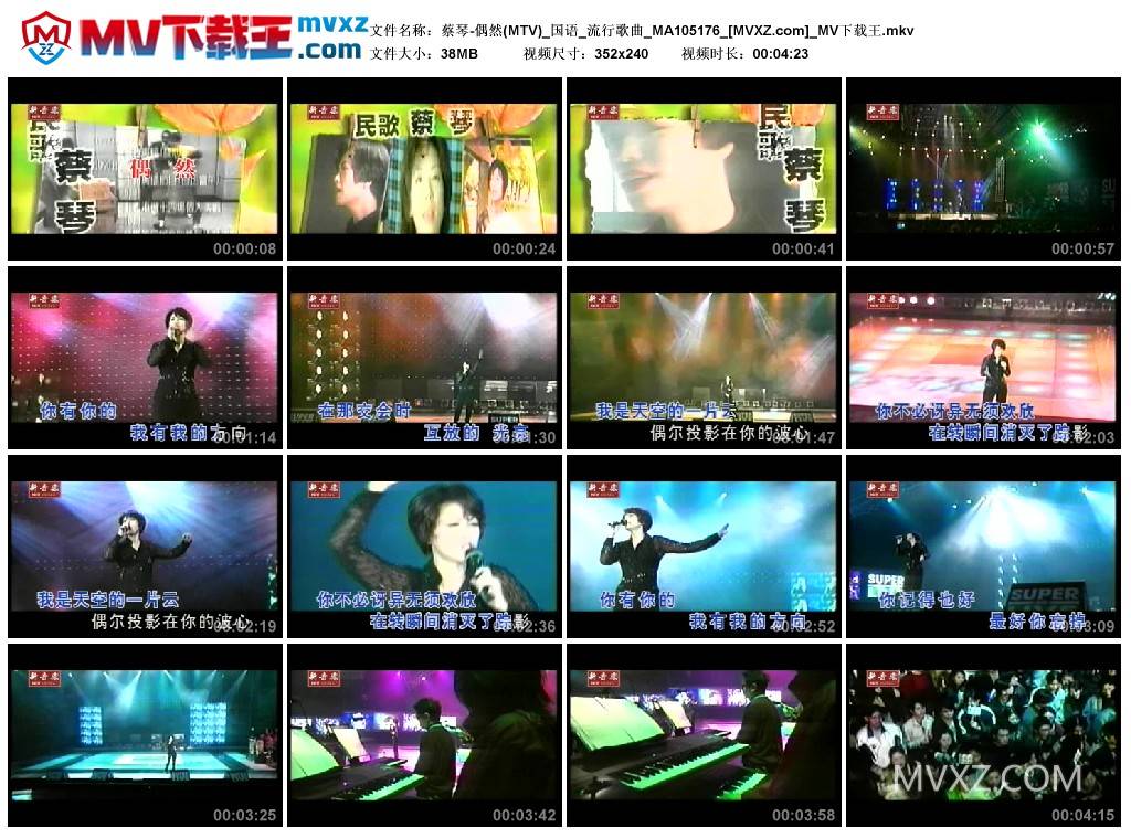 蔡琴-偶然(MTV)_国语_流行歌曲_MA105176
